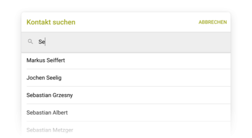 snapADDY VisitReport: Bestandsdaten aufrufen