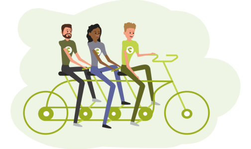 Personeel fietsen