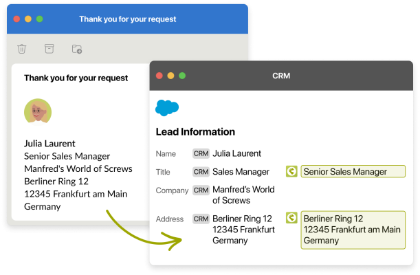 DataQuality - automatic CRM update