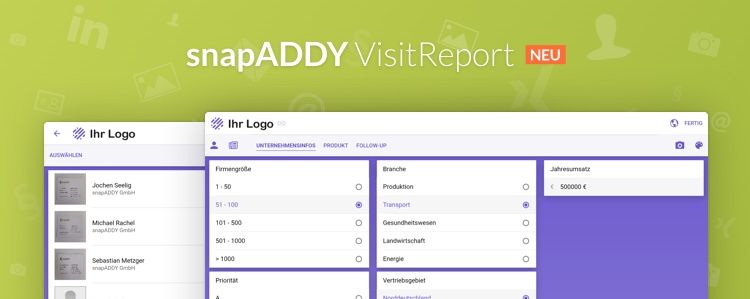 Ihr ideales Lead-Management auf der Messe mit snapADDY VisitReport
