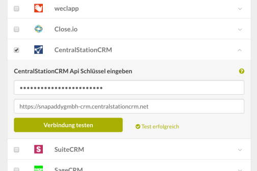 CentralStationCRM: Custom Fields