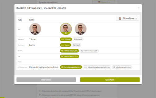 snapADDY & Pipedrive: Kontakte aktualisieren mit snapADDY