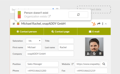 HubSpot: duplicate check