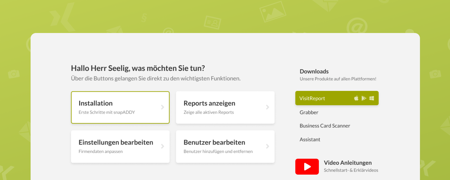 Ausblick: Das neue snapADDY Dashboard