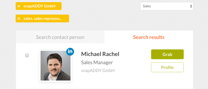 usecase: contact person search