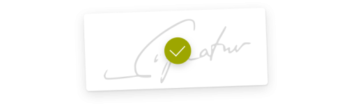 snapADDY VisitReport: signature field